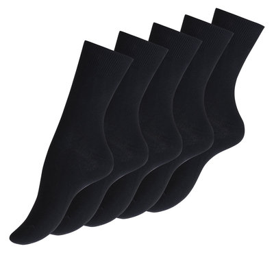  Herren Socken fein reine Baumwolle 100 % BW schwarz neu ohne Naht Anzug Beruf