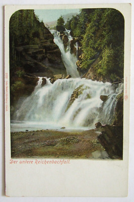 Switzerland Der Untere Reichenbachfall Reichenbach Fall Louis Glazer Postcard DB