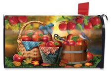 Harvest Apple Basket Fall Magnetic Mailbox Cover Bluebirds Picnic Standard
