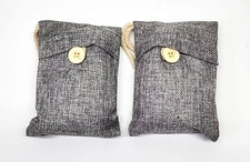 Bamboo Charcoal Bag Air Freshener Deodorizer for Car Home 100g All Nature 2 Pcs