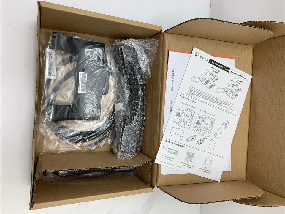 Brand New Polycom VVX 311 HD Desk IP Phone - Black - POE - Image 3 of 4