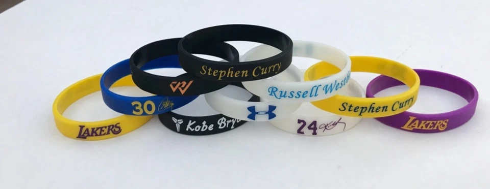 1 (Uno) PULSERA PULSERA SILICONA JUGADORES NBA Envío Gratis Foto 2 de 4