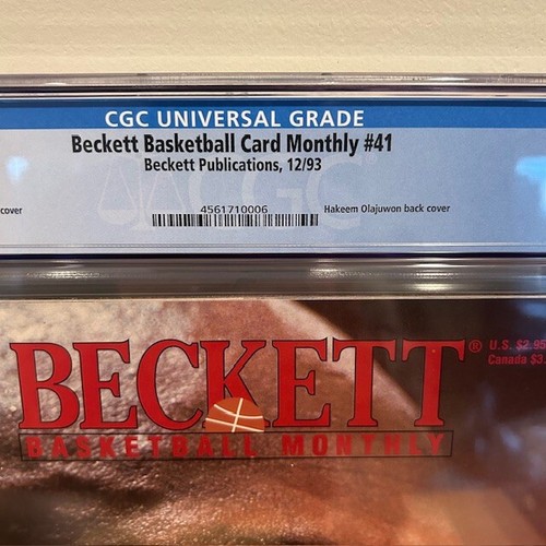 Beckett Basketball Card Monthly 41 Cgc 9.4 Michael Jordan Cover 1993 Magazine - Picture 2 of 4