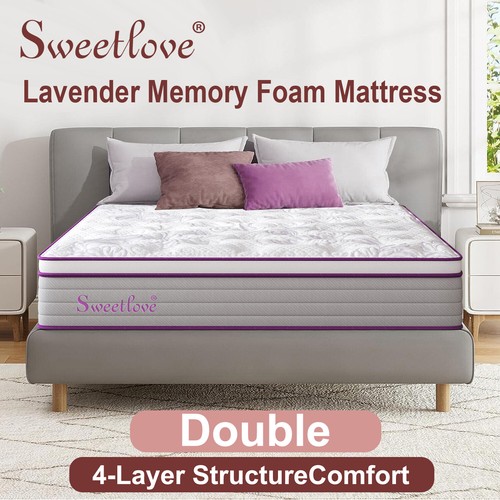 Queen Double King Single Bed Mattress Eurotop Memory Foam No Spring Mattresses - Picture 15 of 17