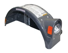 Demco 5736 Kar Kaddy Fender Assembly Left Side Grey With Round Sealed Light
