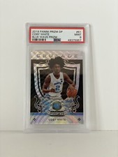 Coby White 2019-20 Panini Prizm DP Crusade Blue Wave /299 RC PSA 9 MT Bulls Rare