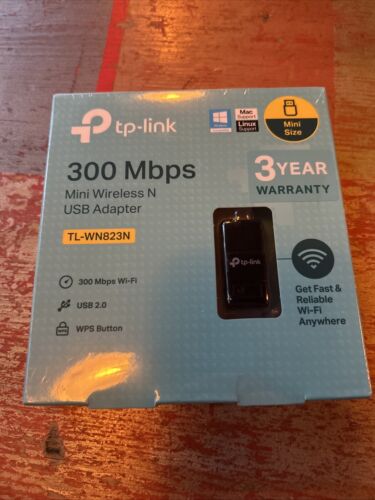 TP-LINK TL-WN823N Wi-Fi 300 Mbps USB Dongle 2.0, TP-Link Hardware version 3