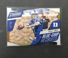Daniel Jones 2019 Prestige Blue Chip Recruits Xtra Points Gold 47/50 RC