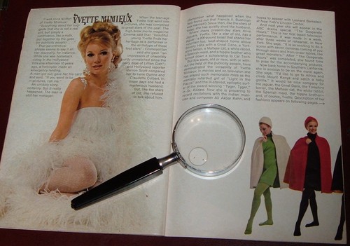 1967 TV ARTICLE / SEXY ACTRESS YVETTE MIMIEUX / FASHION BY GAYLE KIRKPATRICK