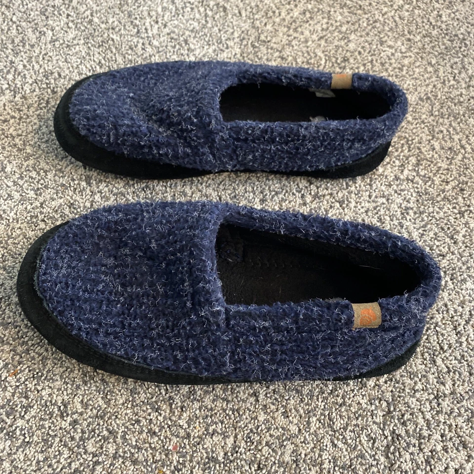 Zapatillas Acorn para niños sin usar, talla 5-6 a cuadros azules, polar Foto 2 de 4