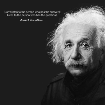 Albert Einstein Philosophy Listen Quote Poster Wall Art Photo Prints 16, 20, 24