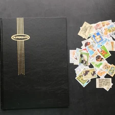 Supersafe Stamp Album W 4/8 16 Pages Stockbook w 80+ DOG Stamps Made in Holland