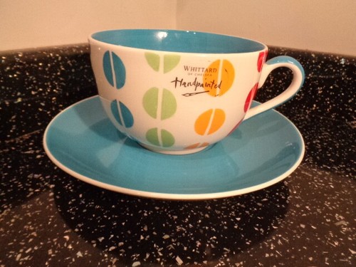 WHITTARD OF CHELSEA JUMBO TASSE & UNTERTASSE - MULTI