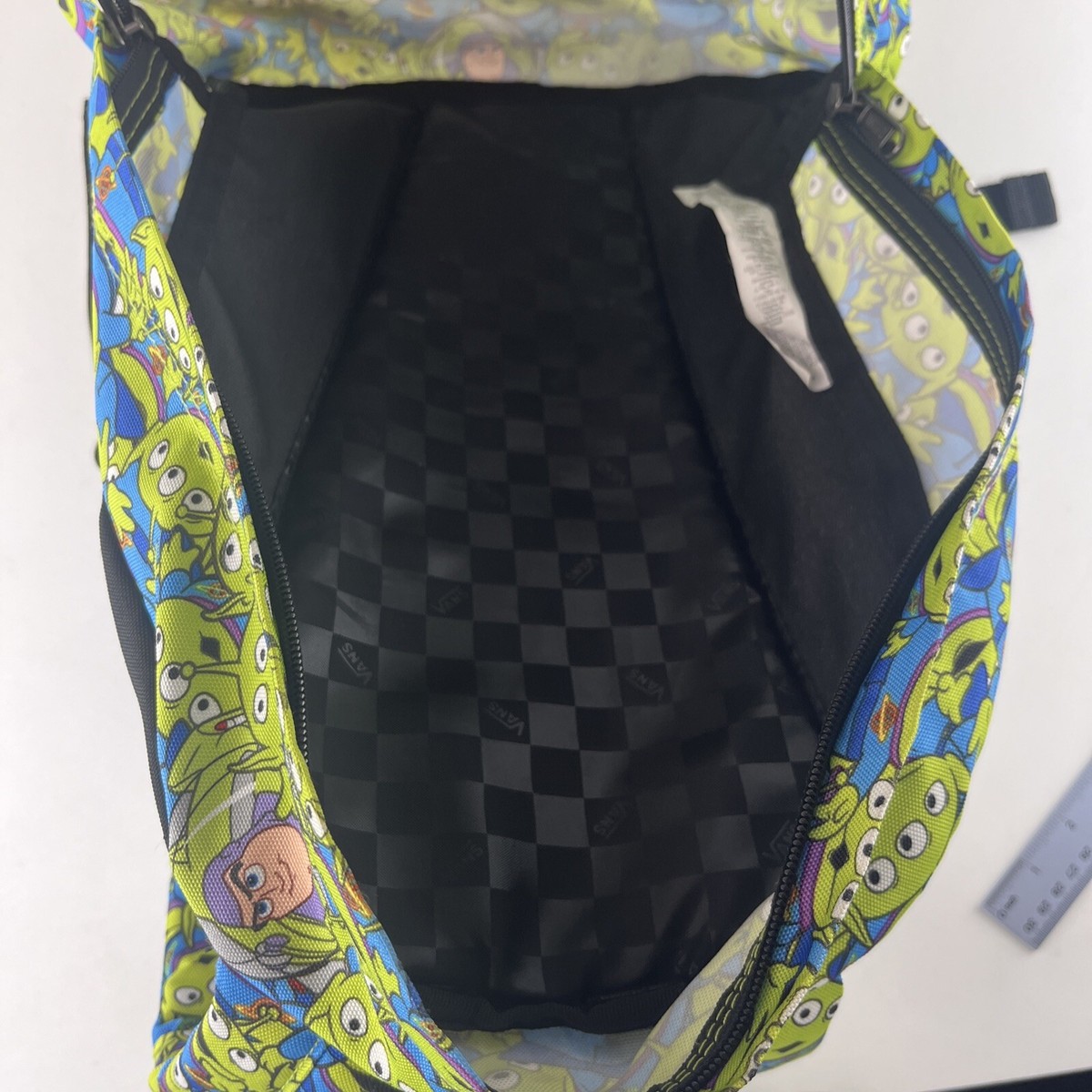 RARE Vans Toy Story Backpack Aliens with Hidden Buzz 