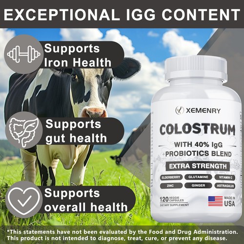 Colostrum - 40% IgG Highly Concentrated Grass-Fed Support Gut Digestive Health - Picture 4 of 13