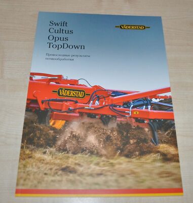 Vaderstad High class tillage Swift Opus Agricultural Machinery Brochure Prospekt
