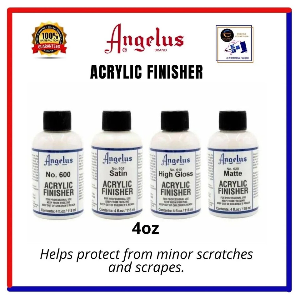 Angelus Brand Acrylic Leather Paint Finisher No. 600 4oz eBay