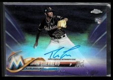 2018 Topps Chrome Rookie Autographs Purple Bowman Chrome Green Refractors Tayron