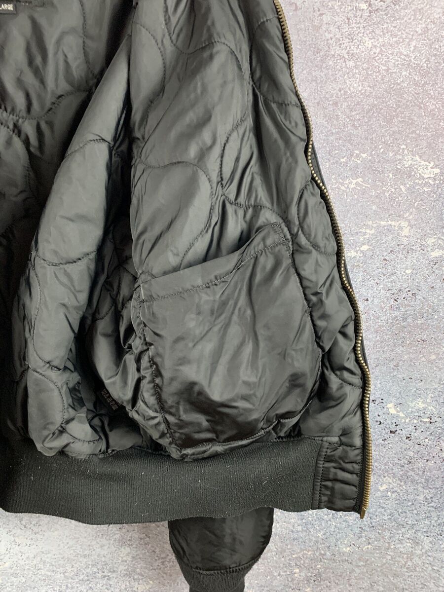 ALPHA INDUSTRIES 90s VINTAGE Y2K BOMBER MEN'S BLACK JACKET ALPHA INDUSTRIES 90s VINTAGE Y2K BOMBER MEN'S BLACK JACKET