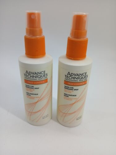 (Lot Of 2) Avon Advance Techniques Frizz Control Salon Curl Refreshing Spray NOS - Picture 2 of 7