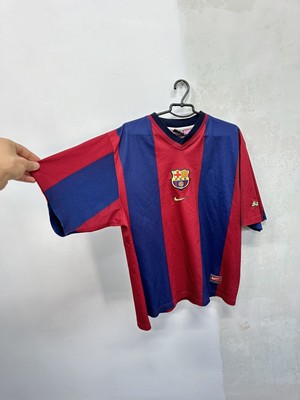 レア　98-99 バルセロナ　ナイキ　ホームユニフォーム　正規品　ヴィンテージ NIKE/ナイキ/FCバルセロナ/#10 メッシ/レプリカ/長袖