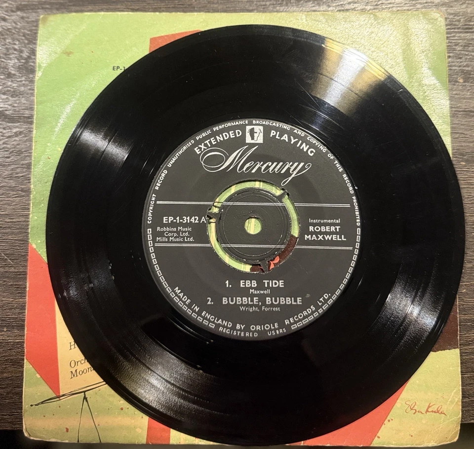 Robert Maxwell – Harmonics (Mercury EP-1-3142, 1953 U.S. 45 EP) - Image 2 of 3