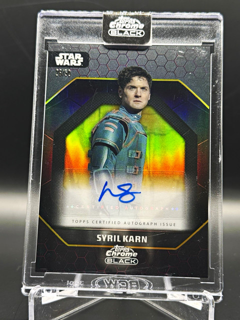 2024 Topps Star Wars Chrome Black ADS-KS Kyle Soller Syril Karn Auto Gold /50