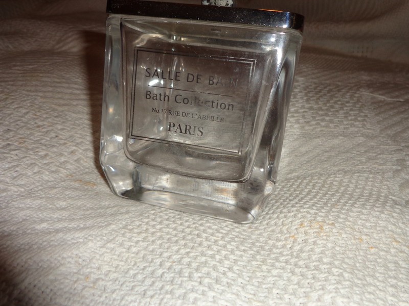 empty salle de bain bath collection Paris glass container good for candle making