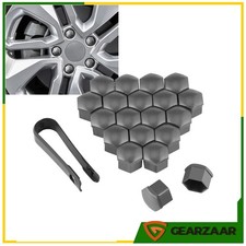 20 x RADSCHRAUBEN ABDECKUNGEN RADMUTTERN KAPPEN SET FÜR AUDI VW 17MM GRAU