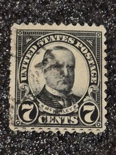 US Scott#559 1923 7c William McKinley, black, perforated 11