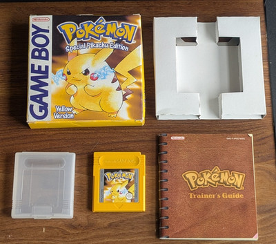 Pokemon GELB, Nintendo Game Boy GB/GBC - Original, NEAR MINT Box mit MEW