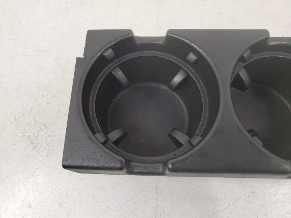 ✅ 01-06 OEM BMW E46 M3 325 330 consola central delantera portavasos negro * Foto 2 de 4