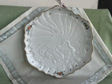 Schöne Meissen Tortenplatte in Dekor Schwanenservice, Indische Blumenzweige