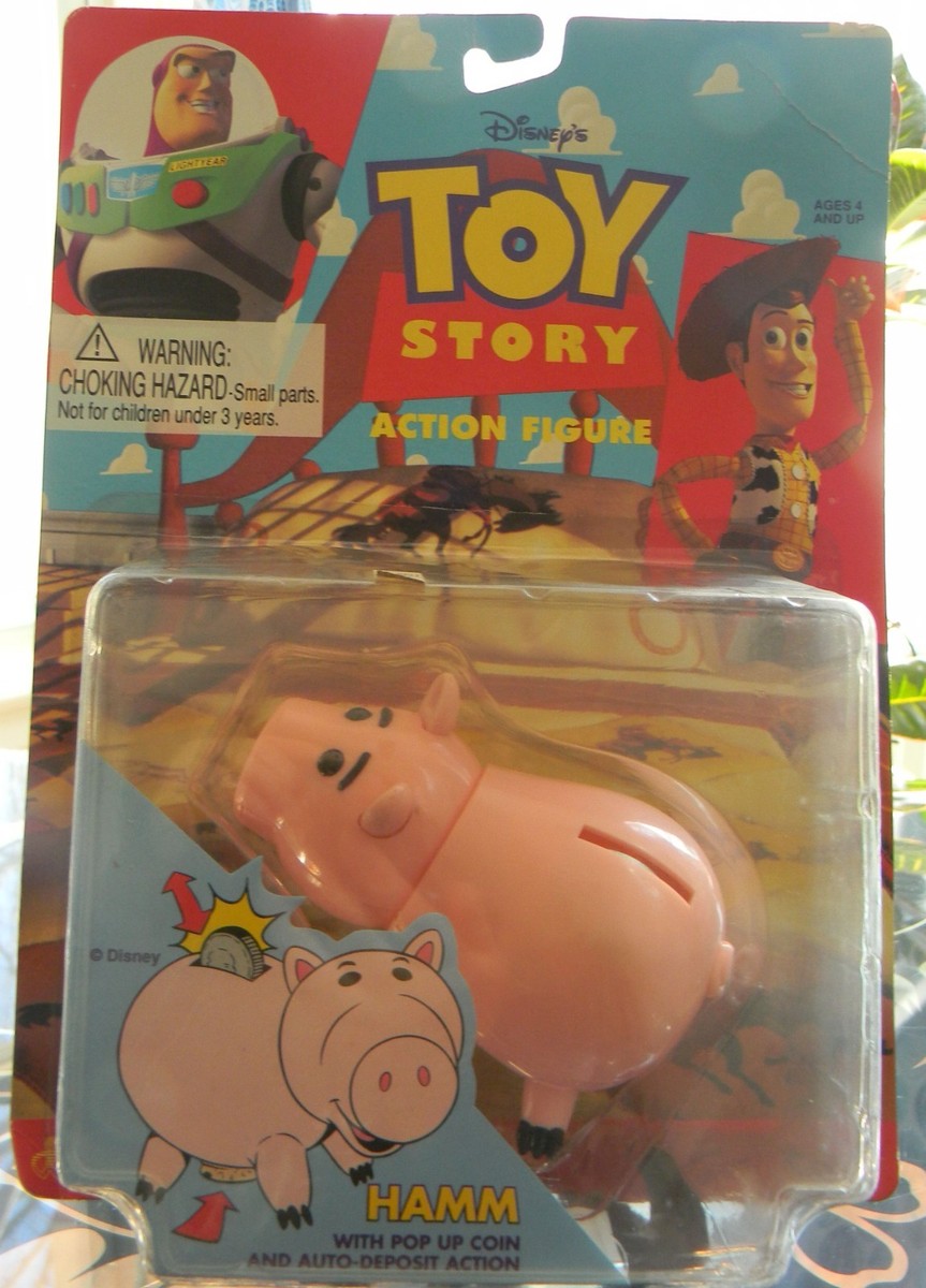 TOY STORY HAMM W/POP UP COIN AND AUTO DEPOSIT ACTION | eBay