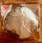1990 Walking Liberty American Eagle 1oz .999 Fine Silver $1 Dollar USA