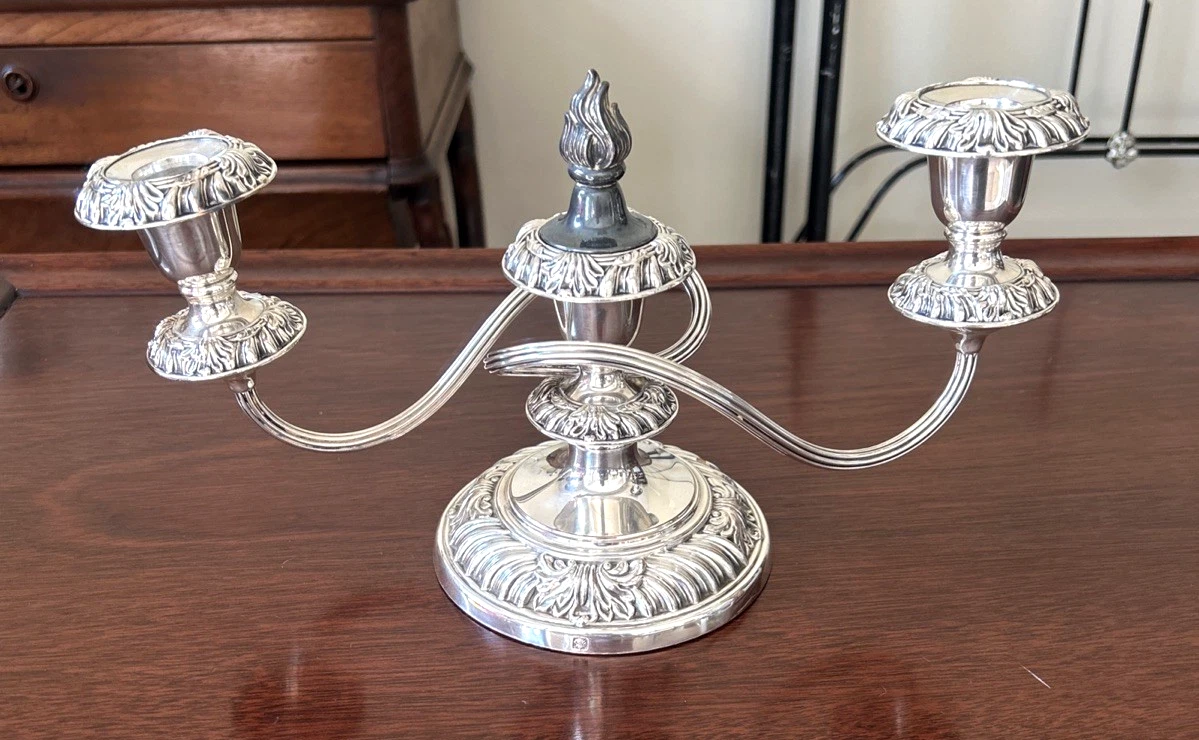 Barker Ellis Antique US Silver-Plated Candlesticks & Candelabras