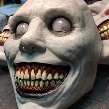 Halloween Horror Mask Scary Full Face Cosplay Costume Realistic Spooky Prop