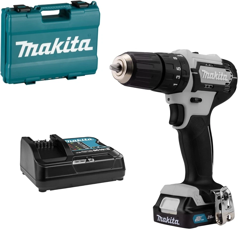 Makita HP333DSAW Trapano Avvitatore Percussione Batteria 2.0Ah Valigia Rigida - Immagine 3 di 4