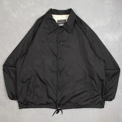 Vintage Coach Jacke XX-Large Herren 90er Jahre schwarz uni