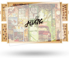 2000 Piece Rotating Puzzle Board with 4 Drawers and Cover, 28.5"X40.1"Portable W