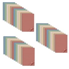 36 Pack Lined Sticky Notes 4x6 in,Vintage Large Notepads with Lines 36