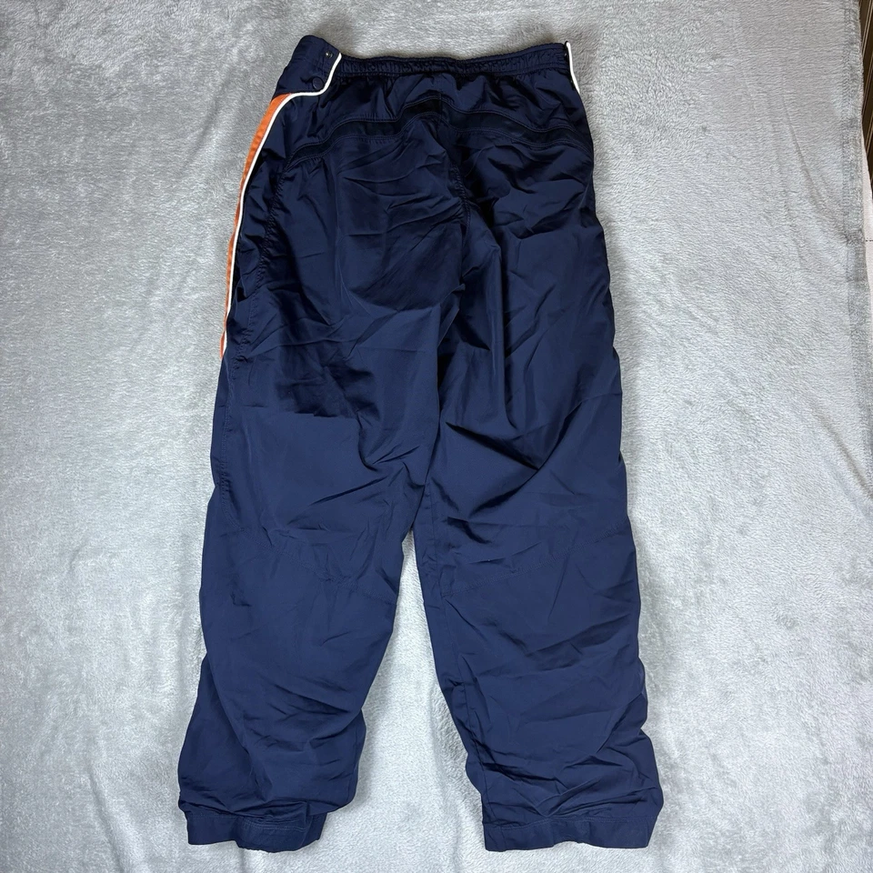 Pantalones Nike De Colección Para Hombre Medianos Azul Naranja Cortavientos Pista Calentamiento Años 90 Y2K Foto 2 de 4