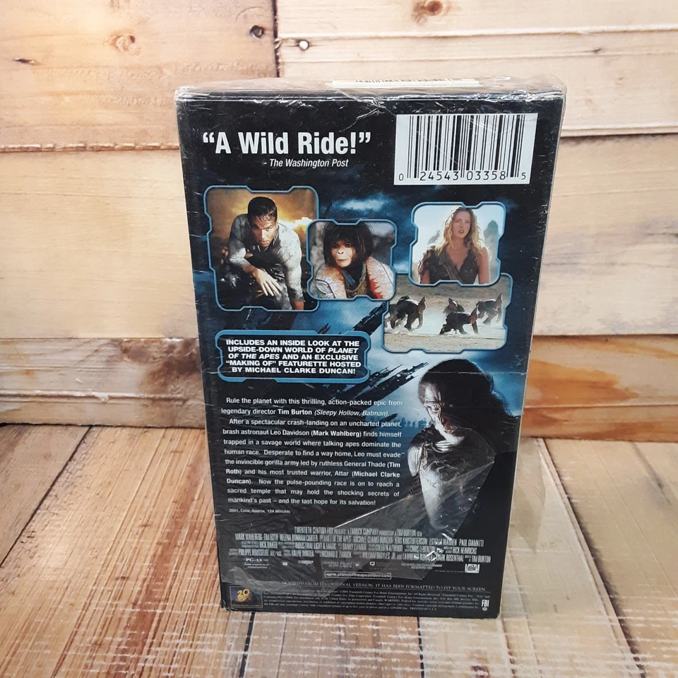 Planet Of The Apes Special Edition VHS Used Tim Burton Sci-Fi - Image 2 of 4