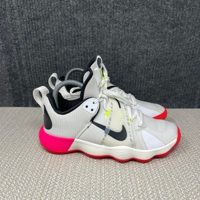 Nike React Hyperset SE White Crimson Volleyball Shoes Women s 7.5 DJ4473-121