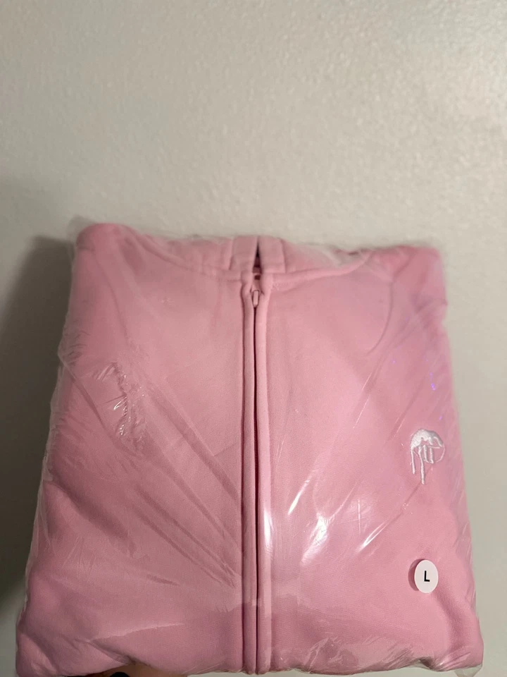 King Kylie LA Pop Up Labios Logo Cremallera Sudadera con Capucha Rosa Grande - EN MANO - ENVÍO RÁPIDO Foto 2 de 2