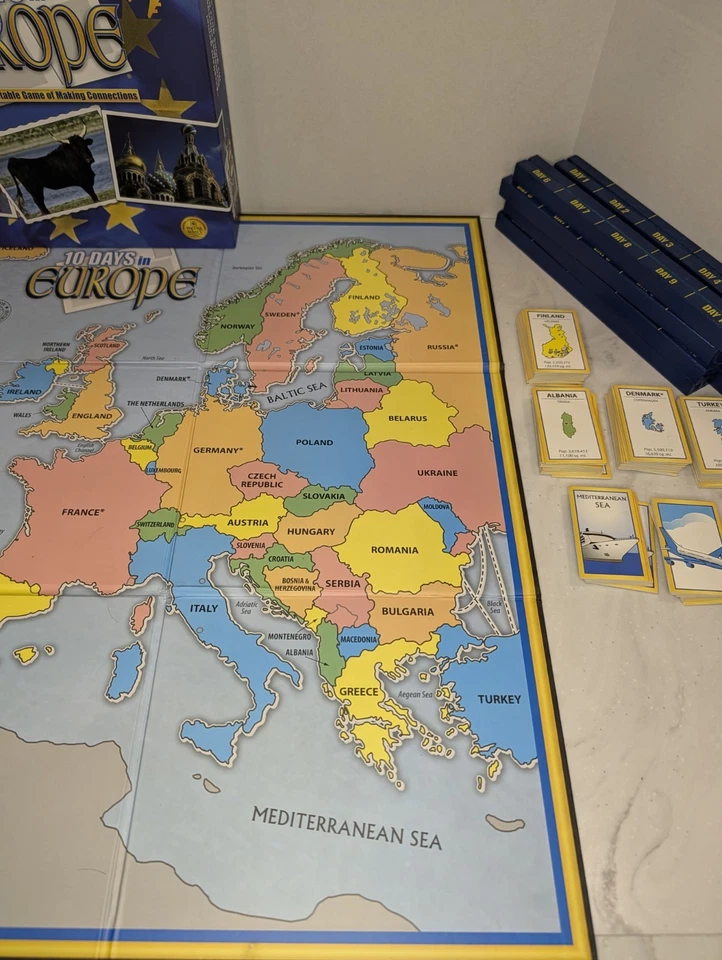 10 Days in Europe Board Game - Out of the Box 2009 - Complete Excellent - Image 4 of 4