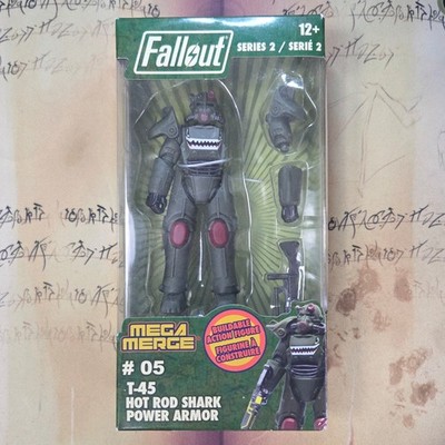 Fallout Series 2 Mega Merge, T-45 HOT ROD SHARK POWER ARMOR #5 Action Figure