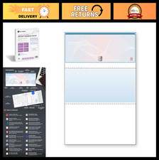 High Security Hologram Check Paper - 500 Blank Business Checks - 20 Security Fea