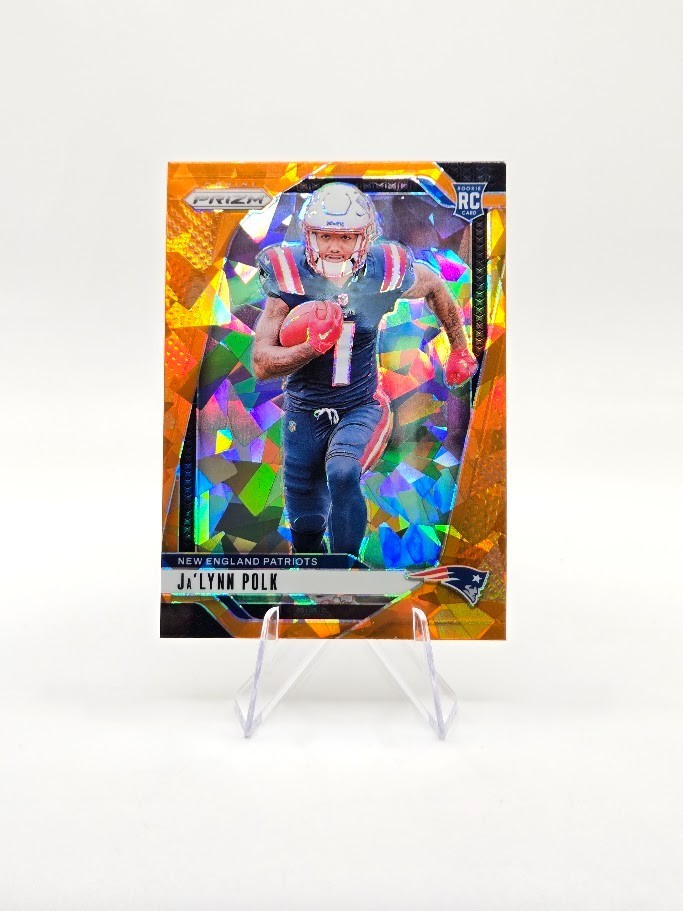 Ja'Lynn Polk 2024 Panini Prizm RC Orange Ice #339 Patriots