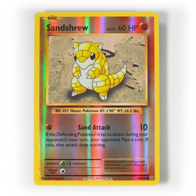 Pokemon - Sandshrew - Reverse Holo - 54/108 - XY Evolutions